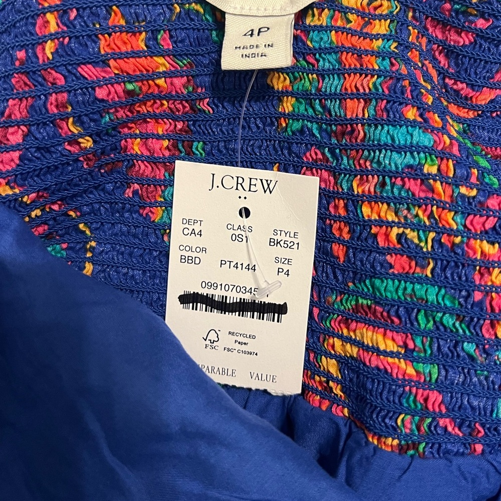 J. Crew Vibrant Floral Women’s Dress - Picture 3 of 3